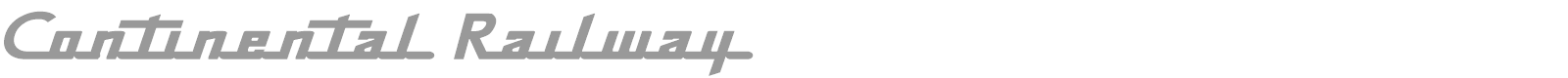 Continental Railway font preview